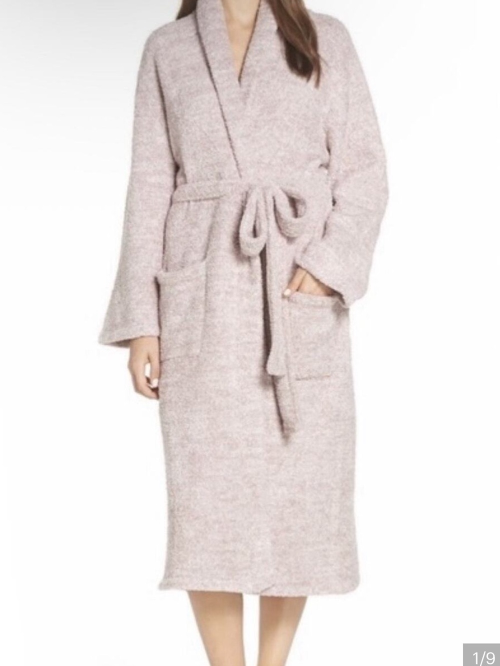 BAREFOOT DREAMS Plush Beige Heather Almond Robe